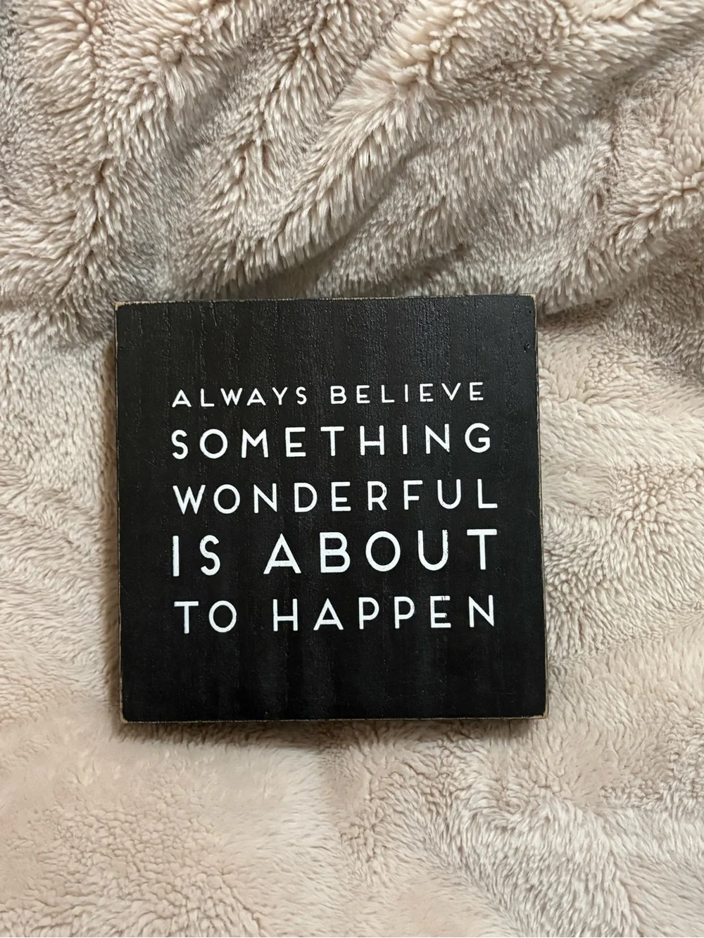 Marshalls Black and White Motivational Wood Wall Plaque